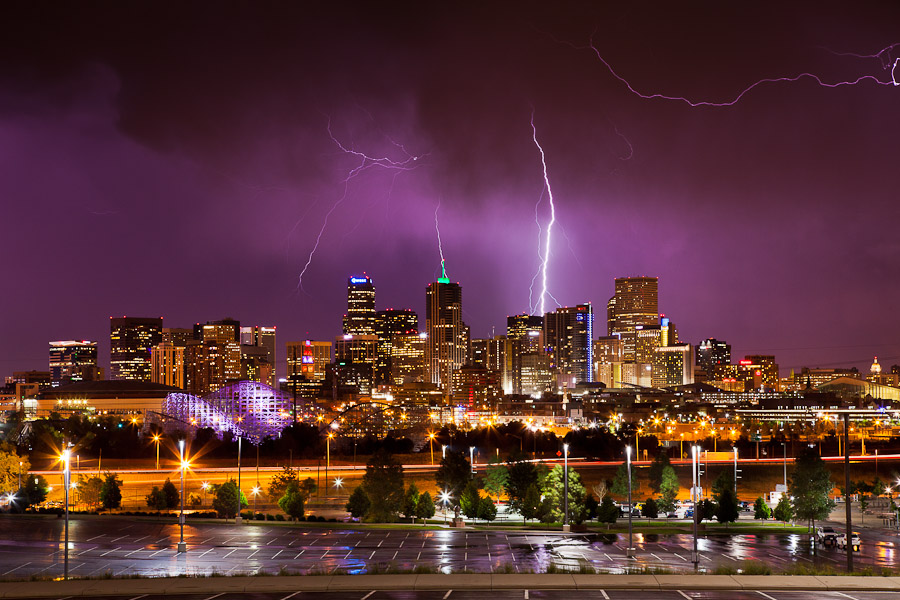 Lightning over Denver